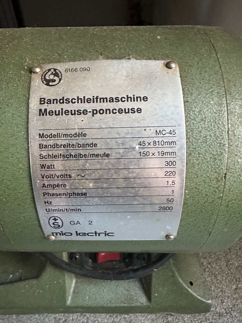 Aiguiseuses & polisseuses: Bandschleifmaschine – D'occasion à Guntershausen b. Aadorf par Leska08 1