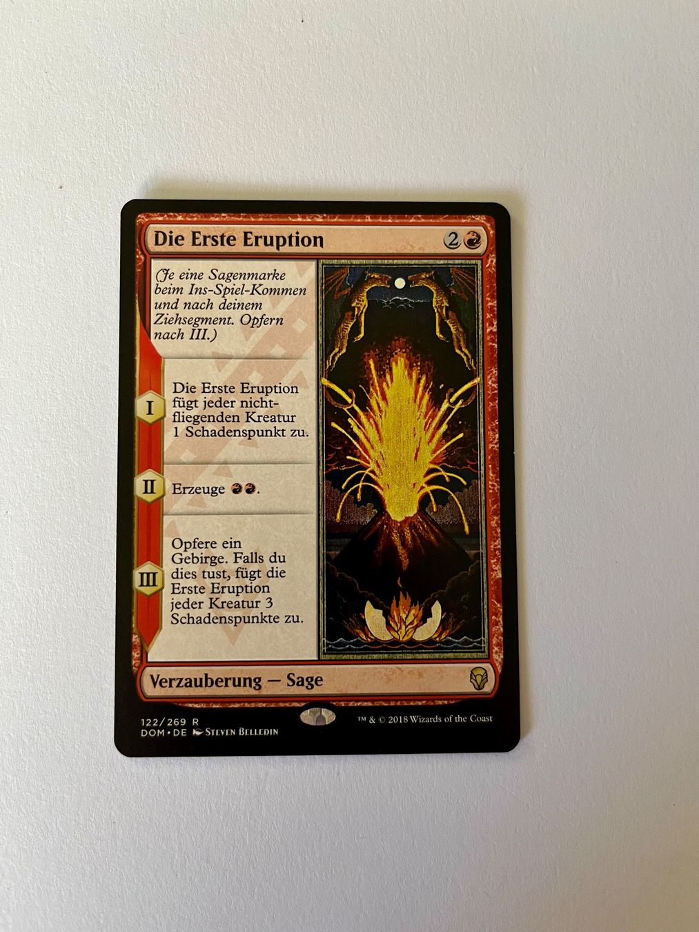 Magic The Gathering Sammelbilder & Trading cards: MTG - Die Erste Eruption - Dominaria - DE – Gebraucht aus Wangen an der Aare von SG94