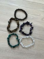 Edelstein Armbänder Set, verschiedene Steine, Top Zustand!