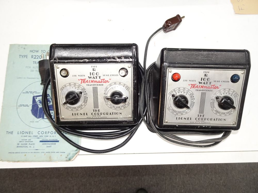 2 Lionel Transformator Type R 100 Watt Spur 0 (Gebraucht) in ...