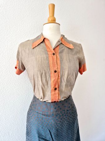 UPASANA EINZELSTÜCK S M 36 38 INDIEN HANDMADE TOP ZU ROCK