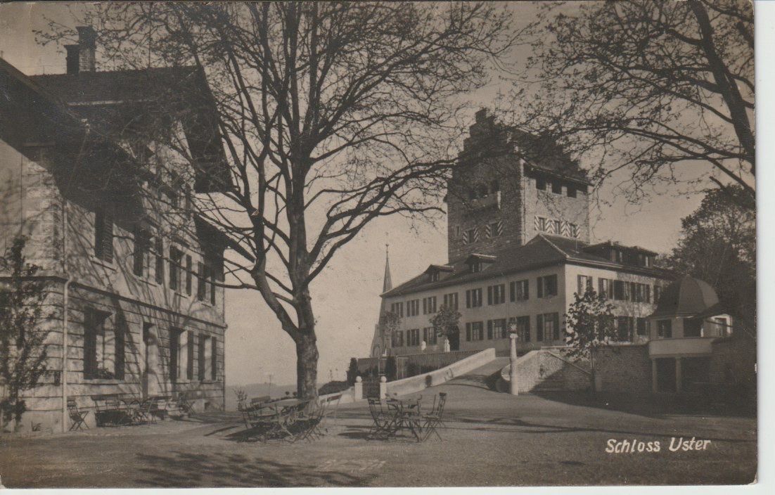 Cartoline postali: AB 168 Schloss Uster, 1925 – Usato da Freienbach venduto da Bhaltis