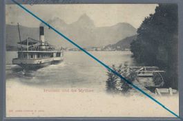 Brunnen. Mythen. Dampfschiff 'Italia' oder 'Germania'.
