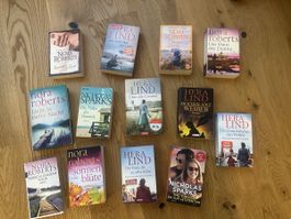  13 Bücher Nora Roberts, Hera Lind, Nicholas Sparks