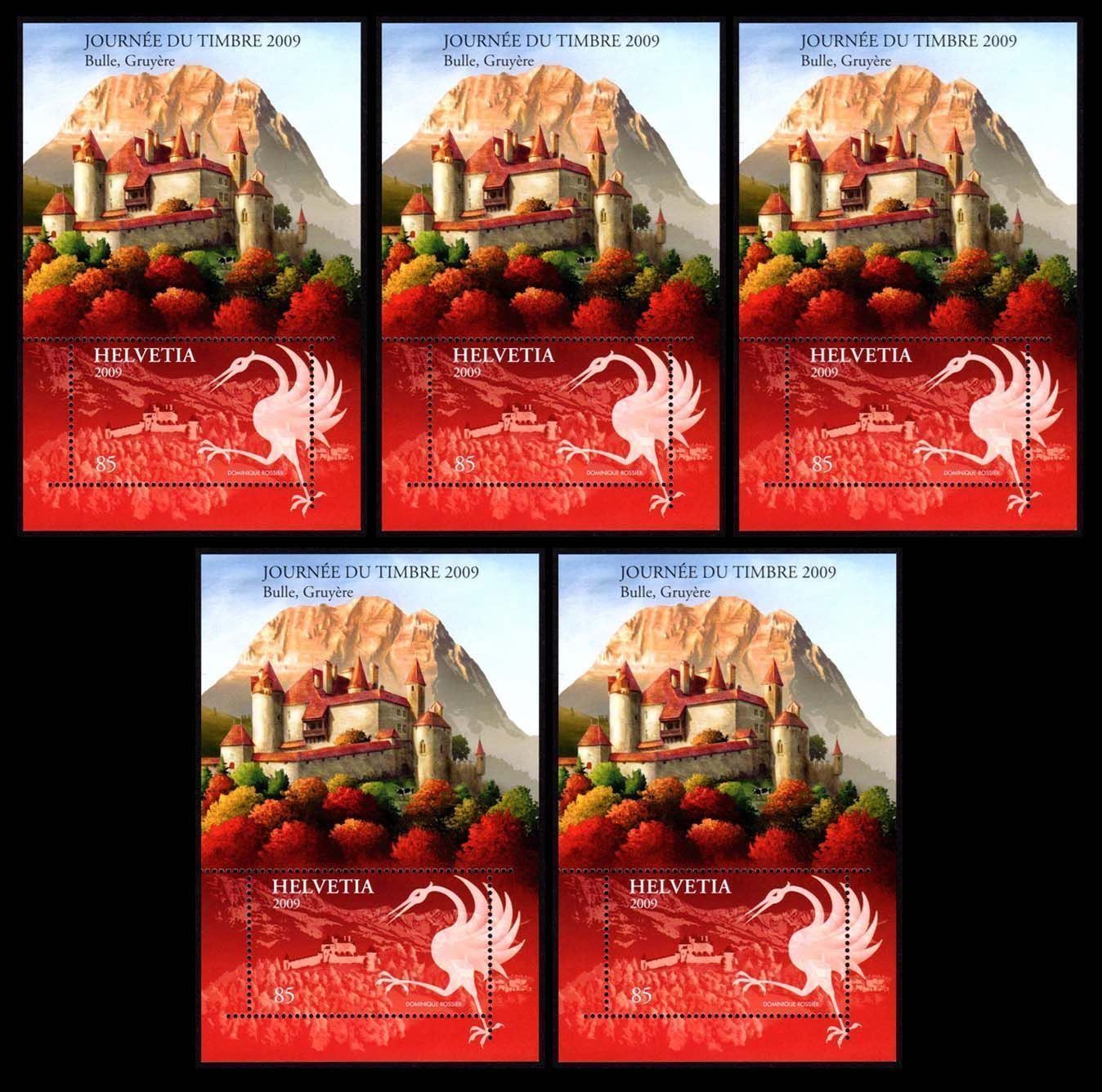 Tutti i francobolli: 5 Blocks TdB 2009 Gruyère** – Nuovo (secondo la descrizione) da Dottikon venduto da haeusibuh5