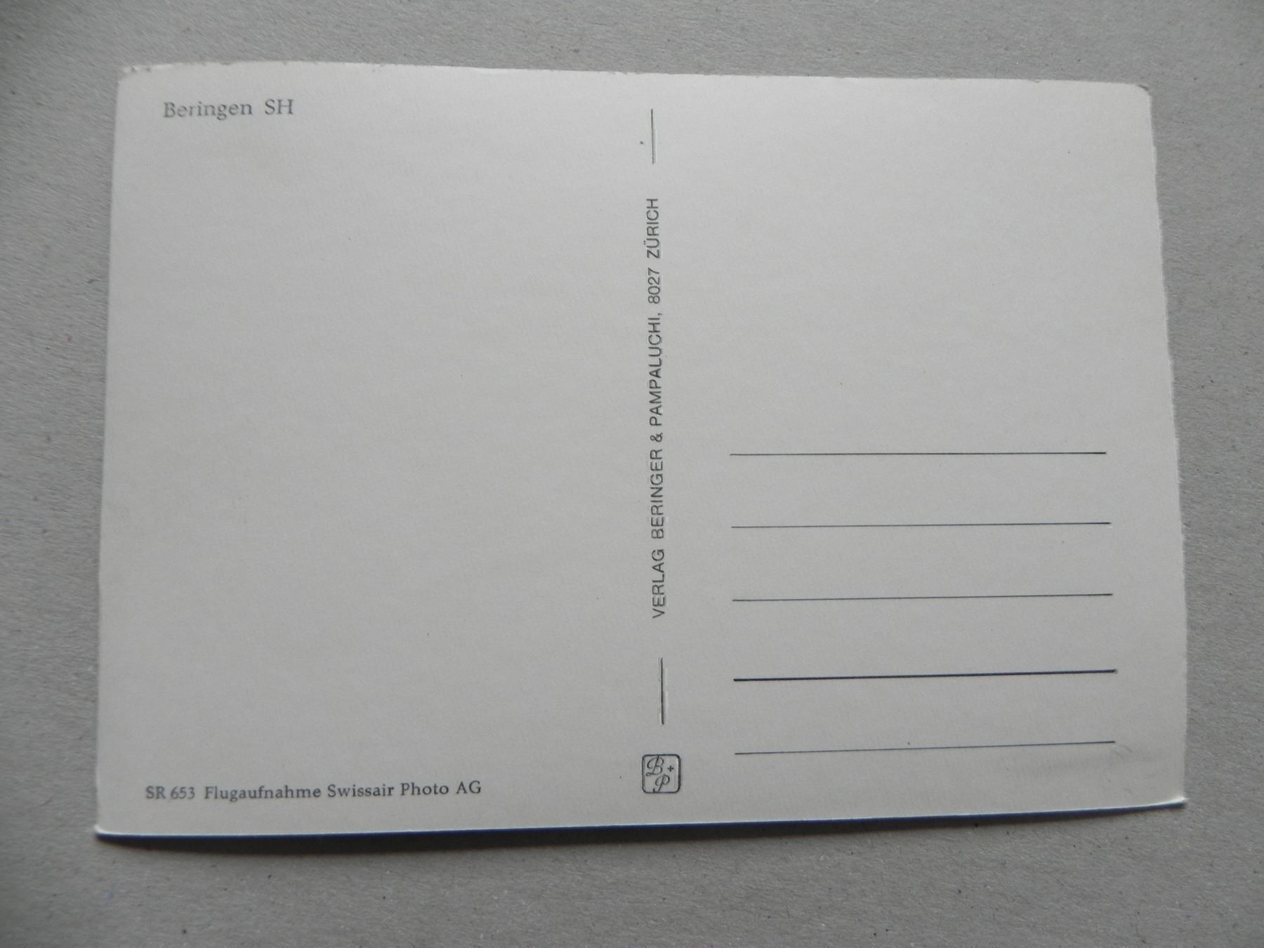 Cartoline postali: Ansichtskarte Berlingen SH Flugaufnahme – Usato da Siebnen venduto da krimsie 1