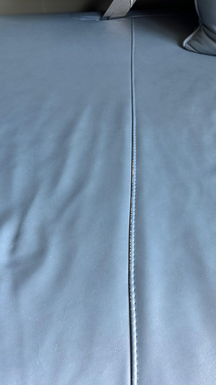 Knoll Divani: Dieter Knoll ECKSOFA Echtleder Blau/Grau – Usato da Rombach venduto da ste_t2gx 4