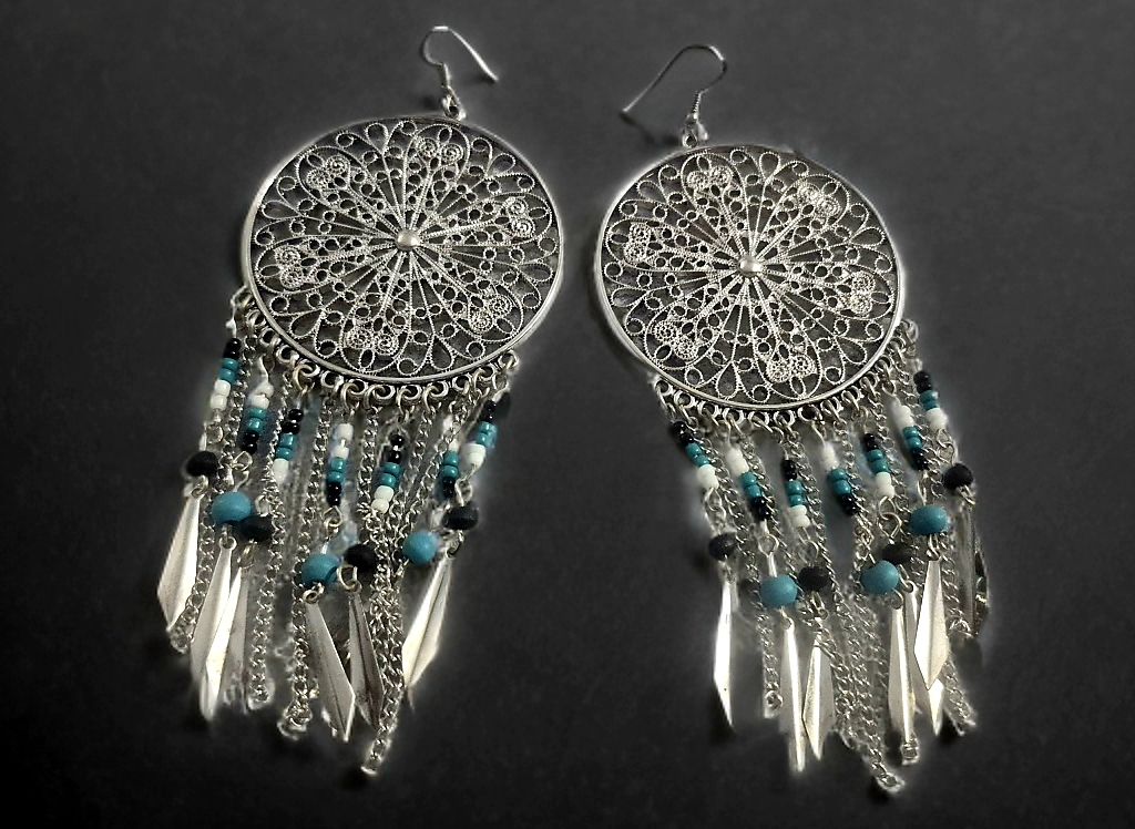 Boucles d'oreille: Orecchini in stile etnico bohémien – Neuf (Voir description) à Giubiasco par Stefaniav 2