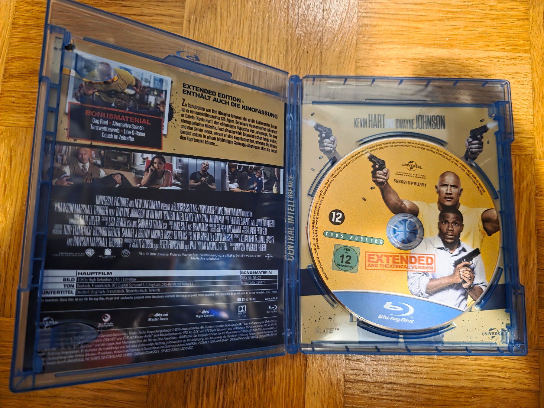 Tutti i DVDs: Central Intelligence (Blu-ray) Extended Edition – Usato da Trachslau venduto da fahutra 1