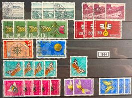 Timbres suisses 1954 Papillons