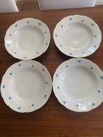 KORNBLUMEN MOTIV ALTE SUPPENTELLER 4X TOP