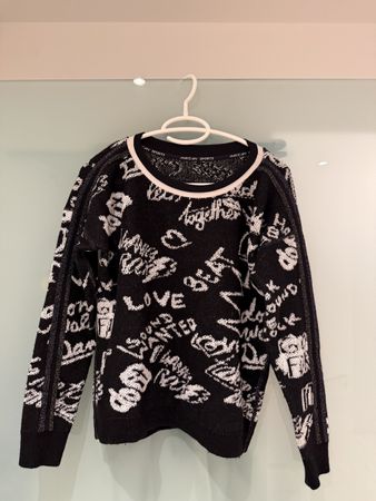 Marc Cain Sports Pullover, Grösse M, schwarz-weiss