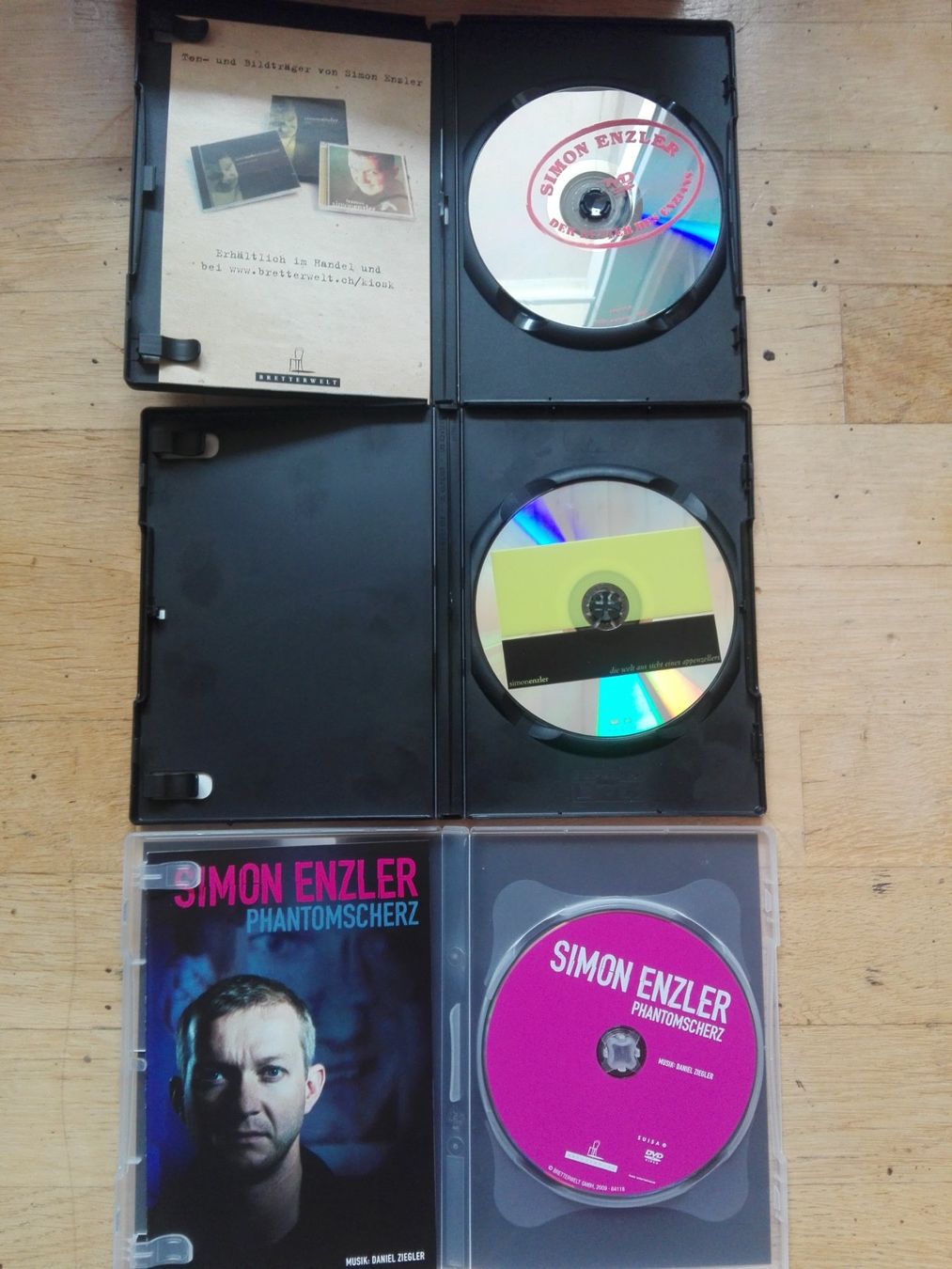 Tutti i DVDs: 3x Simon Enzler  (Schweizer-Comedy DVD's) – Usato da St.Galllen venduto da elkaphone 1