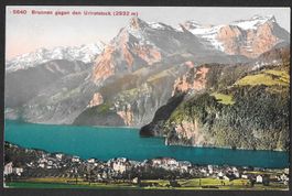 Brunnen Ansicht gegen den Urirotstock