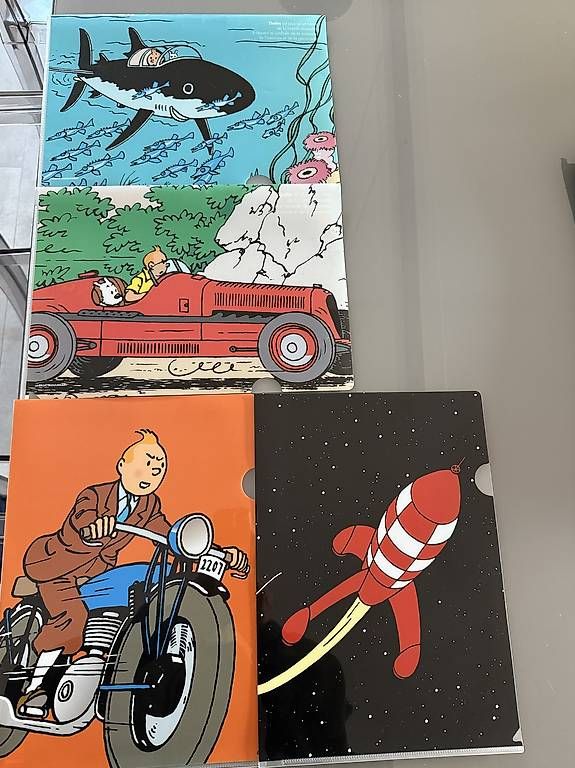 Camicette: 4 Chemises plastique Tintin – Usato da Arvillard (Salins) venduto da Taniguchi