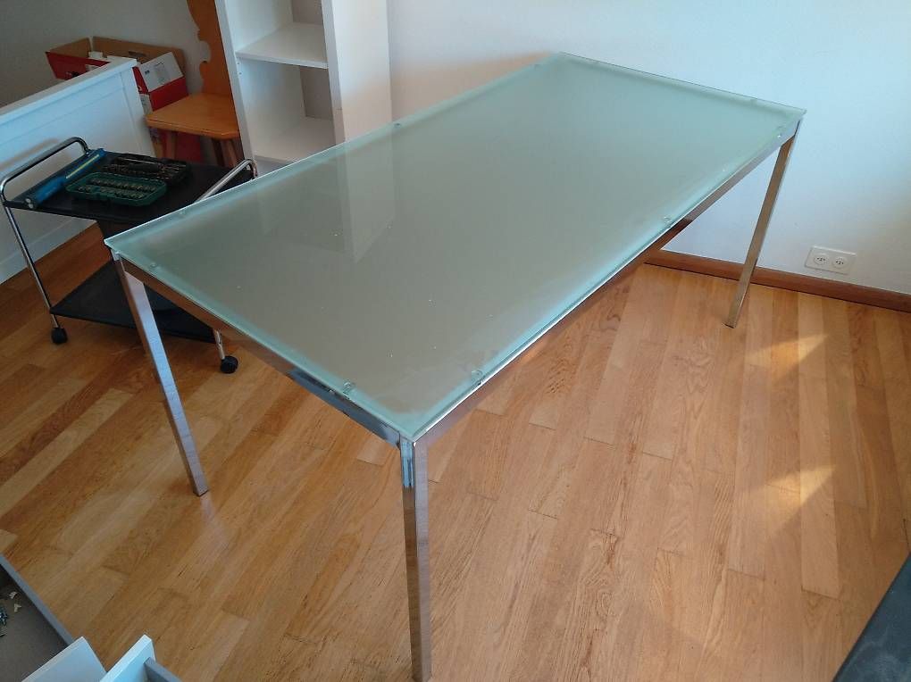 Tische: Metall - Glastisch – Gebraucht aus Winterthur von Giacola