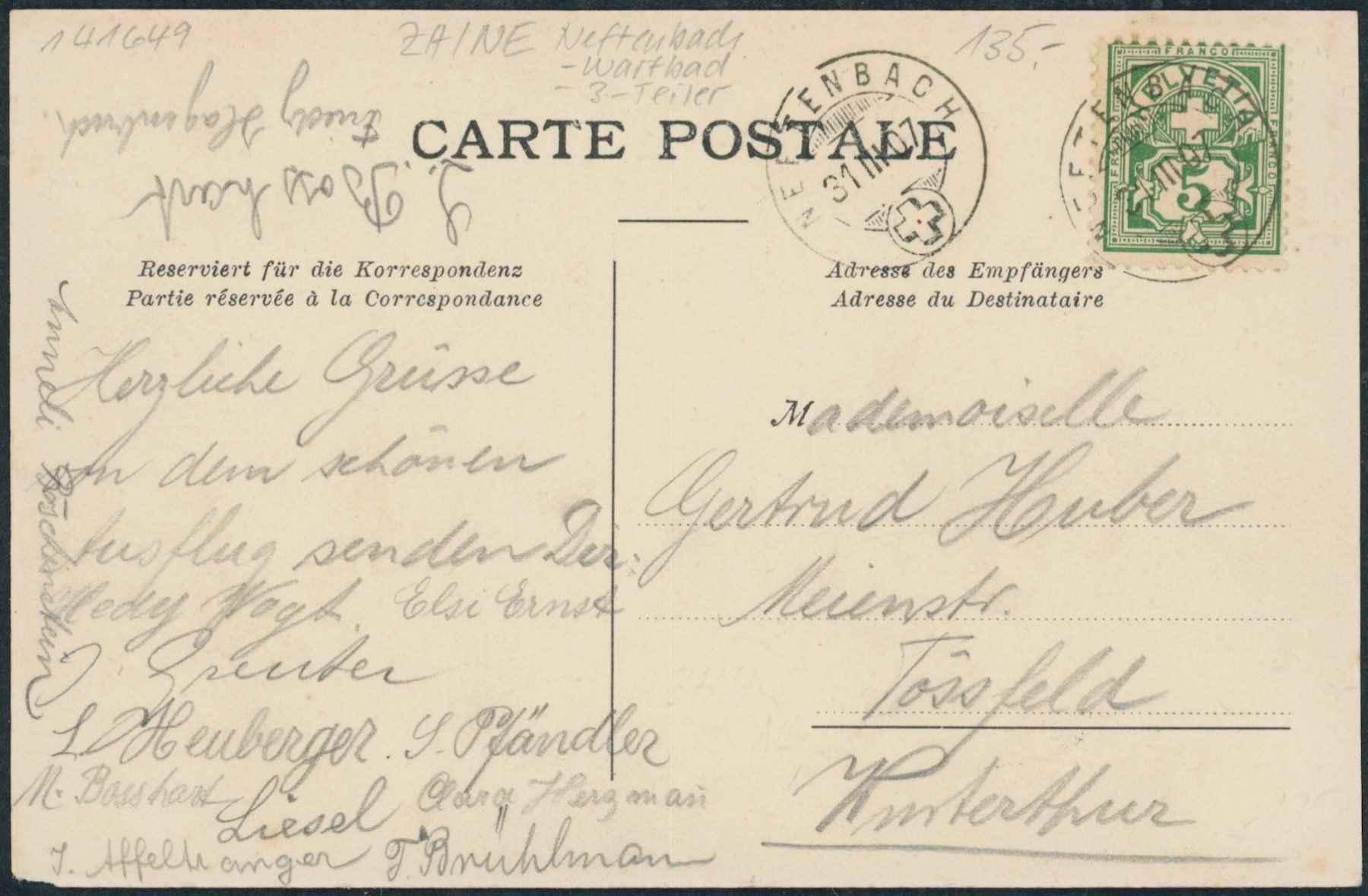 Cartes postales: ZH Neftenbach – D'occasion à Schindellegi par dormay 1