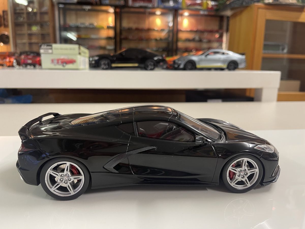 Chevrolet Modellautos: Schwarze Corvette Stingray C8 Modellauto 1:18 TOP SPEED – Neu (gemäss Beschreibung) aus Siebnen von speedy63 5