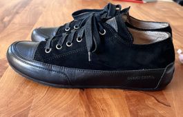 Candice Cooper Sneakers Schwarz Leder Velours Grösse 39
