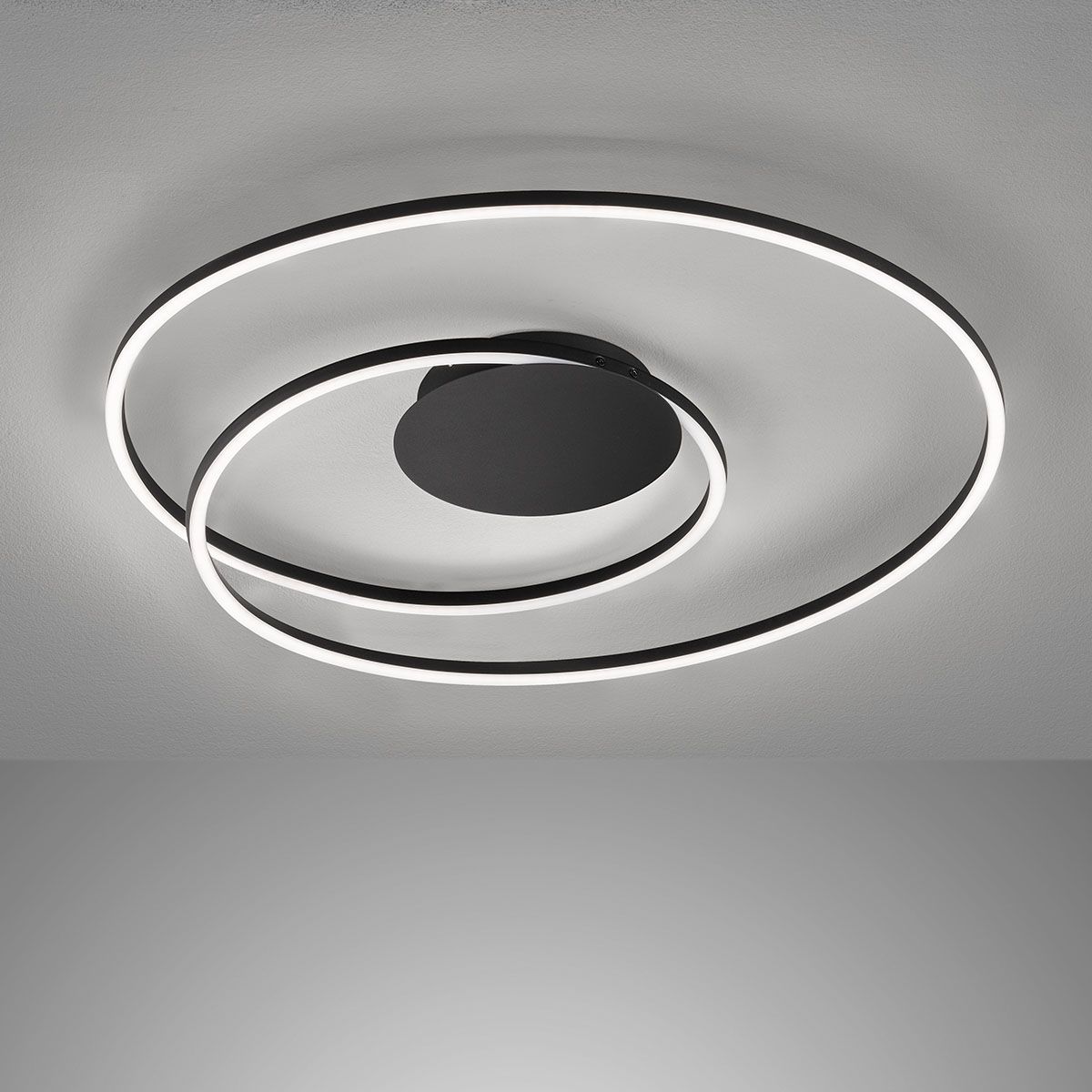 Kronleuchter & Deckenlampen: LED Deckenleuchte, Schwarz, 68 cm Ø – Neu (gemäss Beschreibung) aus Kreuzlingen von Smart-Light