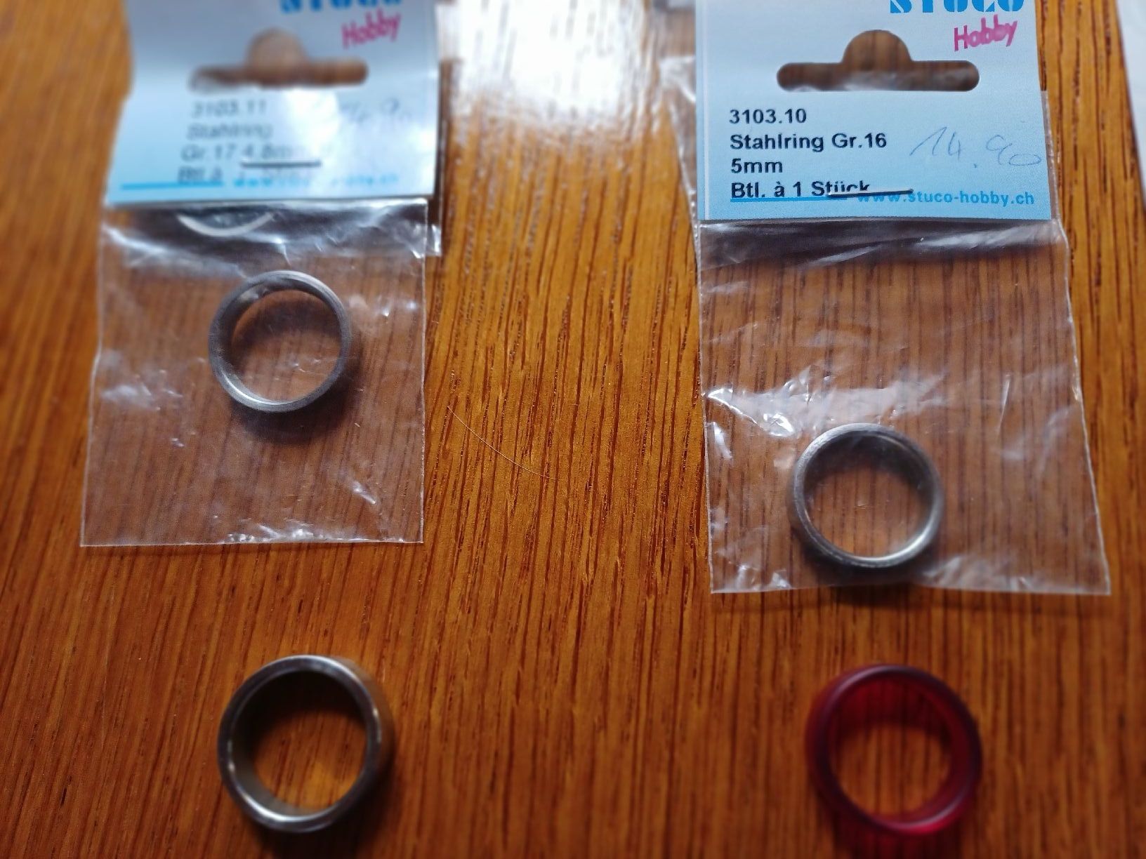 Kit bricolage: 6 Beutel Stahlringe Schmuck – Nuovo (secondo la descrizione) da Gächliwil venduto da lesidees 5