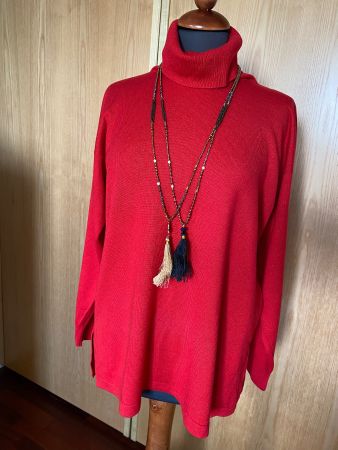 MARIA DI RIPABIANCA Kaschmir Seide Rollkragenpullover