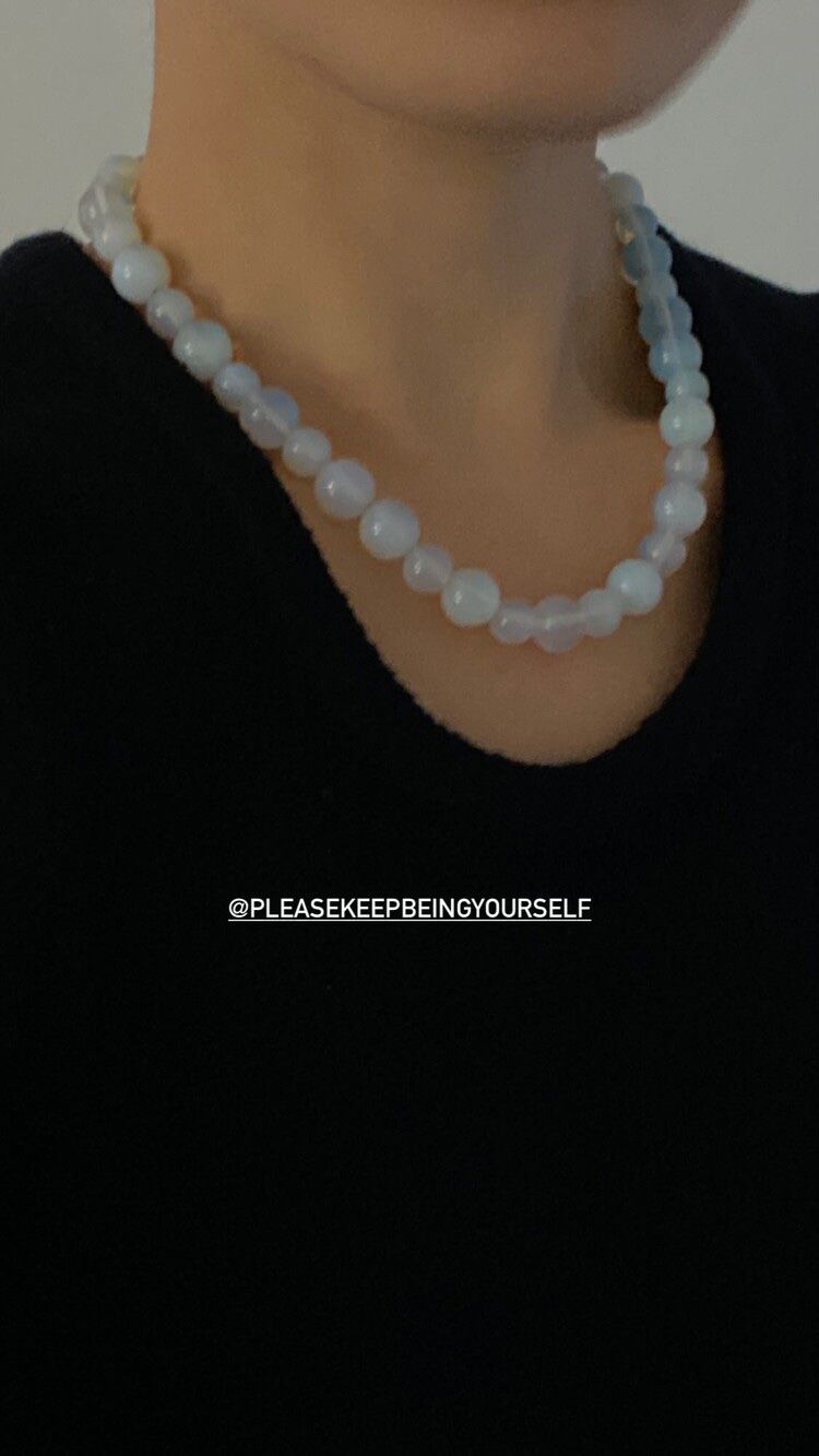 Colliers: pkby Creamy Glass Necklace – Neuf (Voir description) à Frauenfeld par Classiclover 1