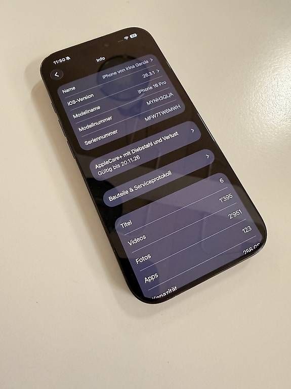 Telefoni cellulari / Smartphones: iPhone 16 Pro mit AppleCare+ – Usato da Zürich venduto da zuerich_03