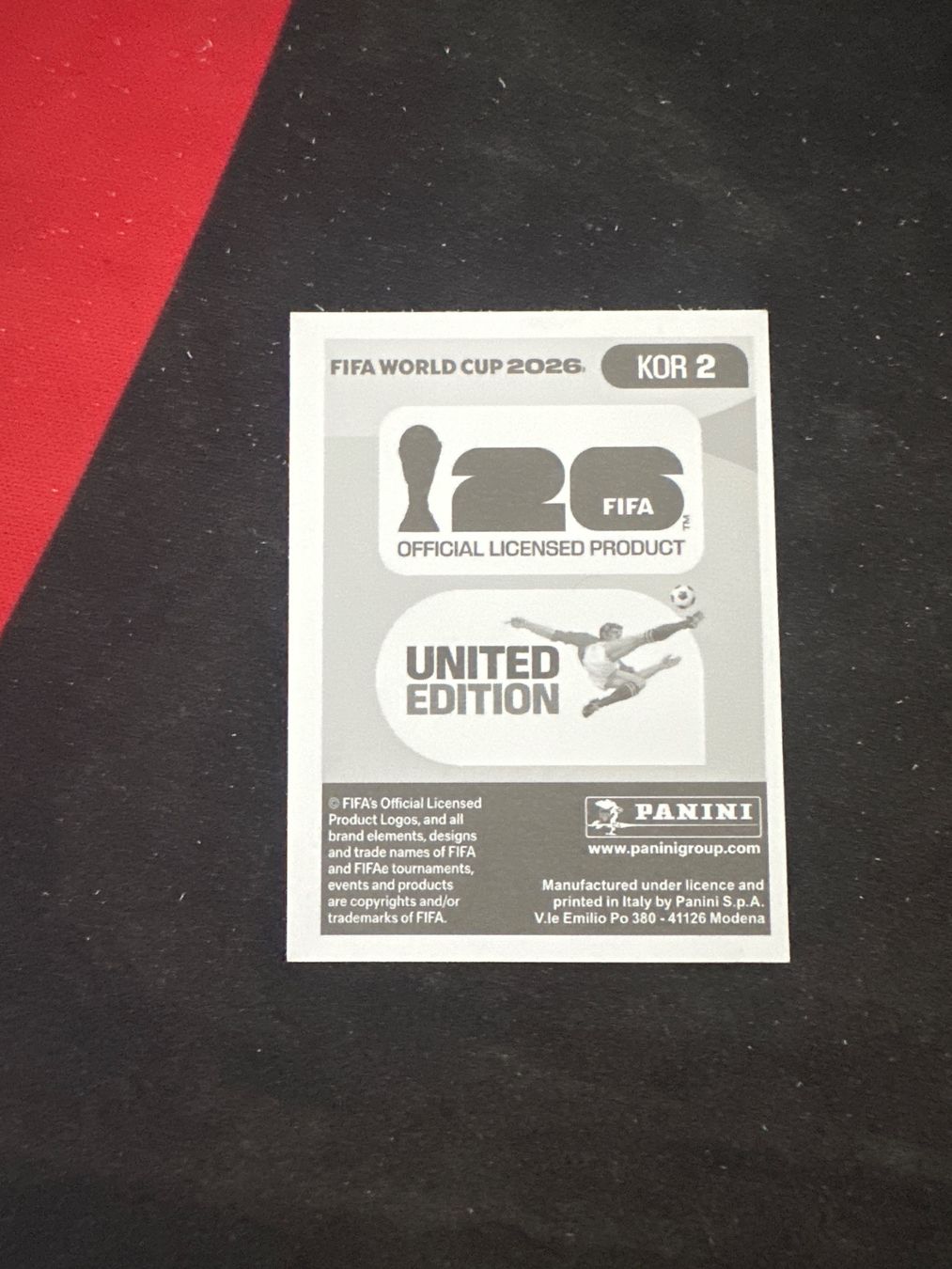 Panini Carte collezionabili: Panini FIFA WM 2026 Sticker - KOR 2 – Usato da Sulz AG venduto da DealWerk 1