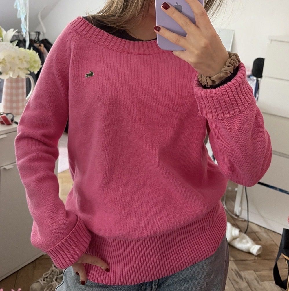 Lacoste Maglioni & Felpe: vintage pink lacoste pullover – Usato da Zürich venduto da Joyce2003