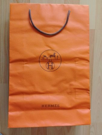 Originale Hermes Tasche Papiertasche, orange, neuwertig!!!