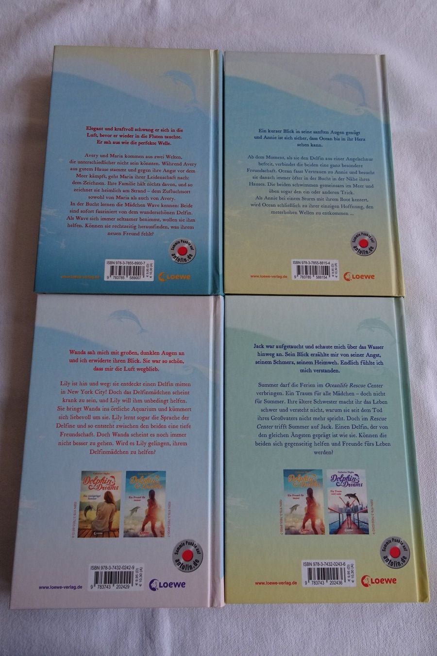 Libri: Set mit 4 Bücher Bände von Dolphin Dreams – Usato da Strengelbach venduto da schmetterling20 2