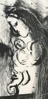 🟡MARC CHAGALL 1887-1985 Mutter und Kind 1956 - 50er Jahre