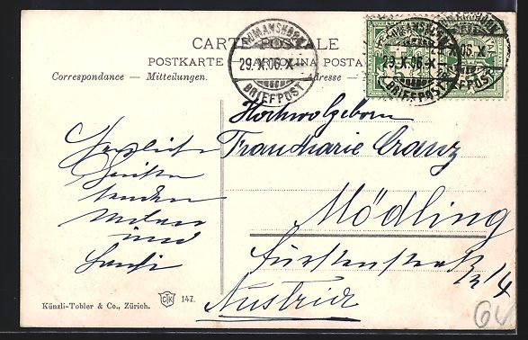 Cartoline postali: AK Zürich, Enge, Teilansicht mit Kirche – Usato da Berlin venduto da bartko-reher 1