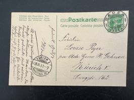 Postkarte 1907 Tellenbube Baden Vollstempel    (G182)