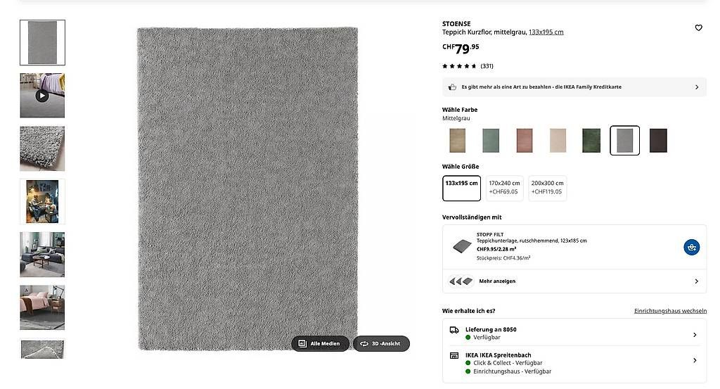 Tappeti: IKEA Stoense Teppich - Rug – Usato da Zürich venduto da authenticmonkey 1