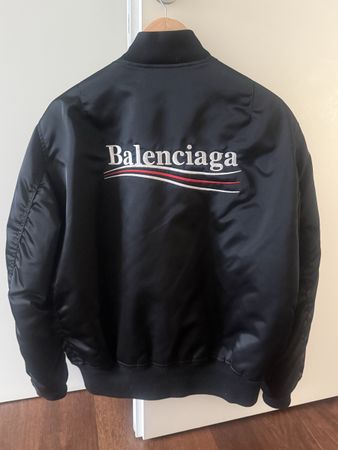 Balenciaga Bomber Jacket black size 48 in good condition