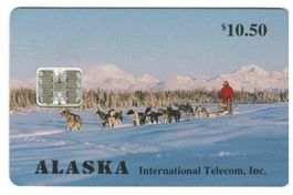 Telefonkarte Alaska Schlittenhunde 5000 Ex