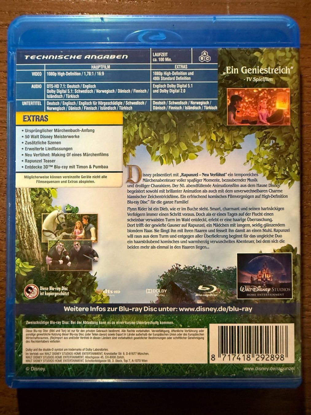 Tous les DVDs: Rapunzel - Neu verföhnt – D'occasion à Zürich par Blu-ray_ZH 1
