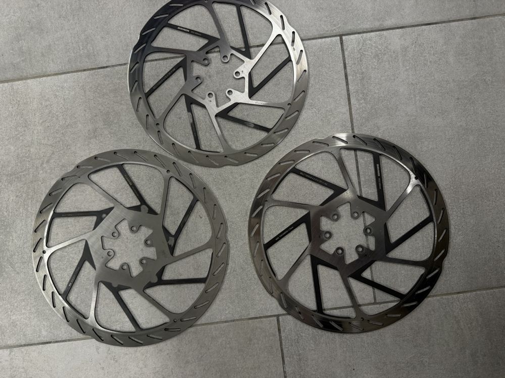 Coppia Dischi Freno Bici 180 Mm In Acciaio Inox – 6 Fori, Universali, Con Viti - Foto 2