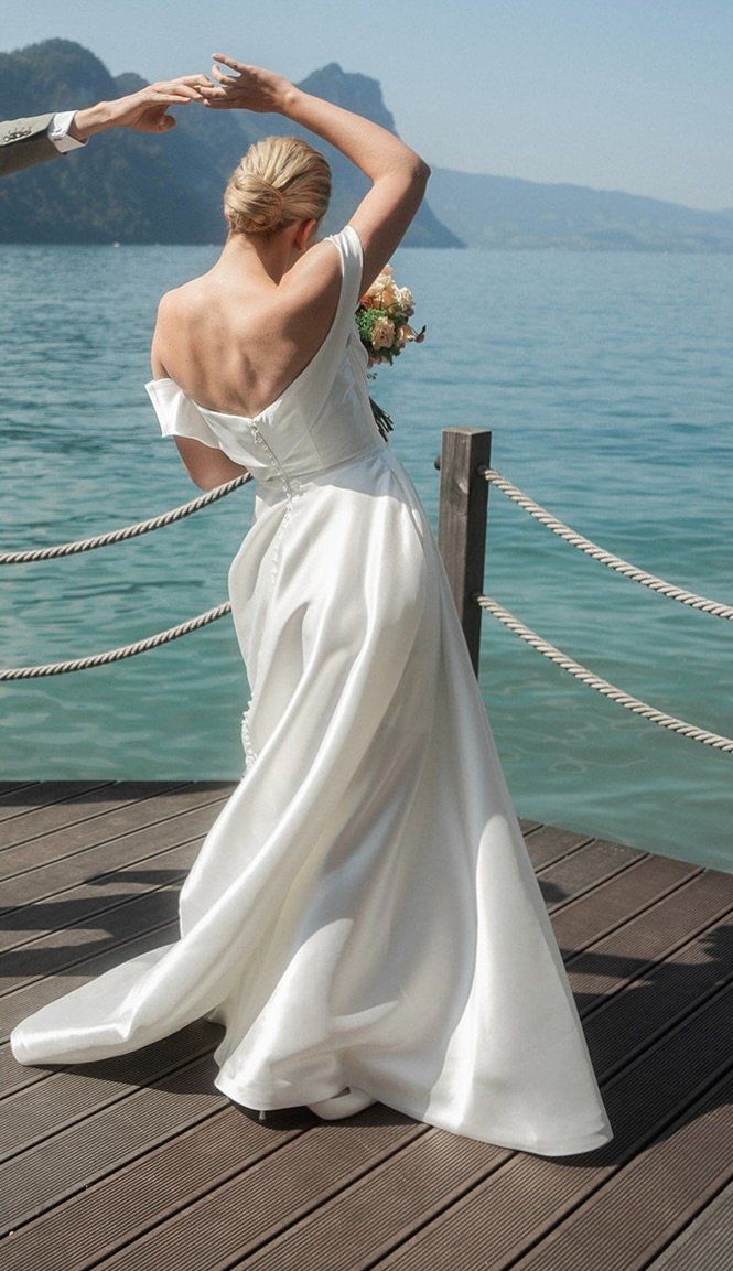 Vestiti: Secondhand Brautkleid Hera Couture "Le Belle", Grösse 38 – Usato da Brunnen venduto da Herzig-Brautmode 4