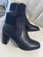 Stiefelette Kunstleder dunkelblau Gr. 38