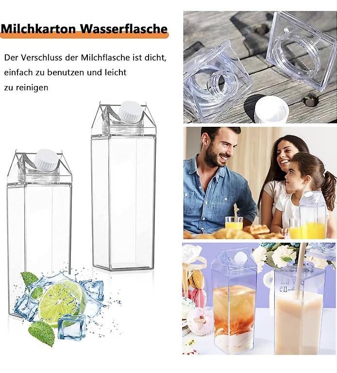 Küchengeräte: 3x Wiederverwendbare Milchkarton in PET – Neu und originalverpackt aus Abtwil SG von marcel9121 3