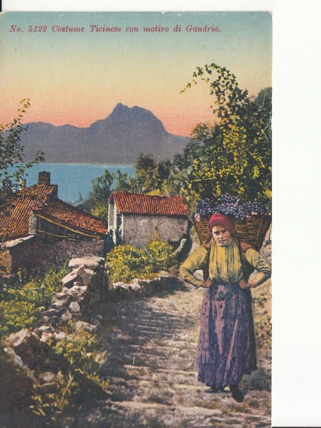 Cartoline postali: Gandria 1927 – Usato da Bürglen TG venduto da StampGraf