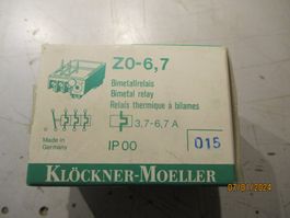 BIMETALL RELAIS KLÖCKNER MOELLER Z0 - 6.7