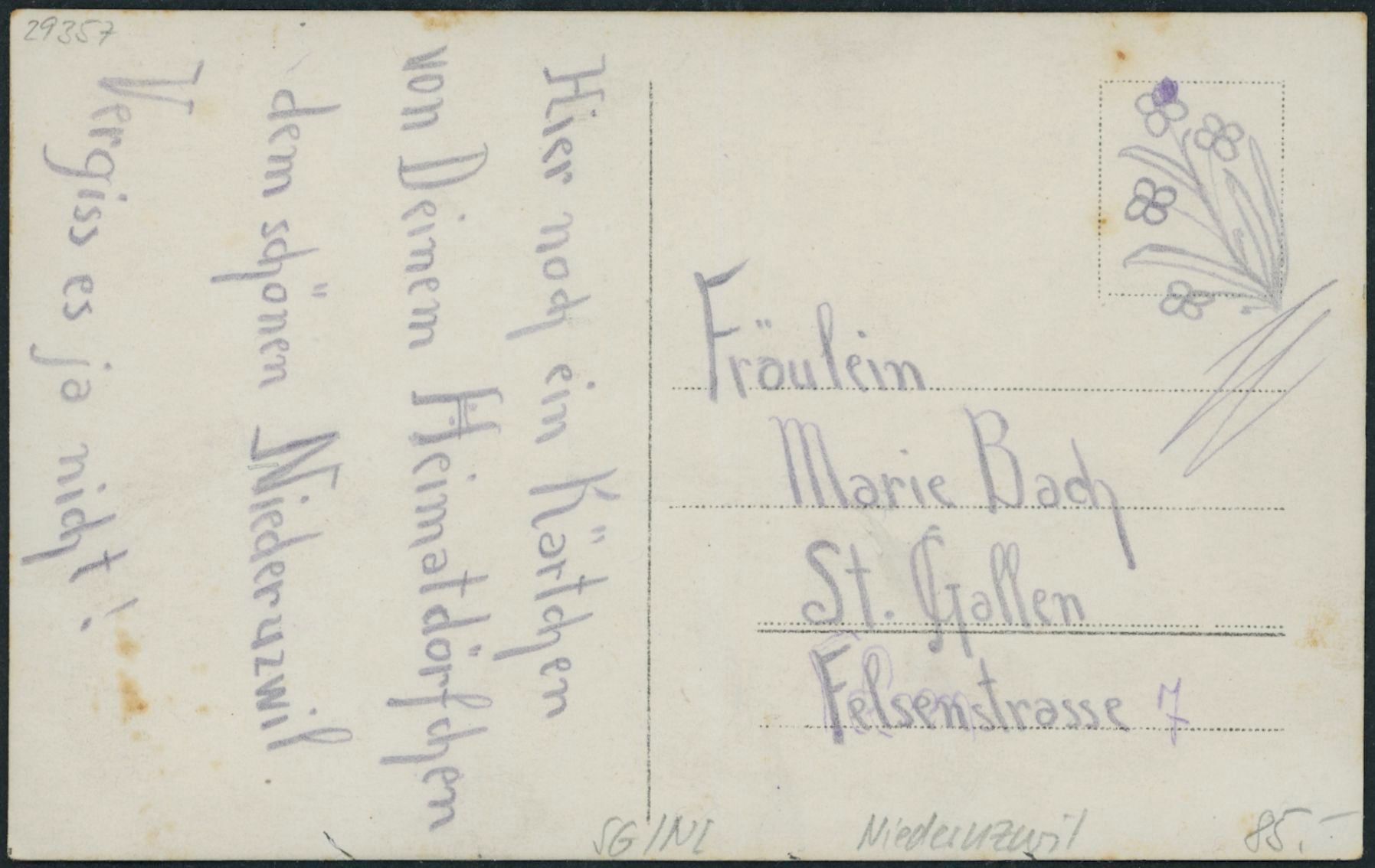 Cartoline postali: SG Niederuzwil - Uzwil – Nuovo (secondo la descrizione) da Schindellegi venduto da stationary 1