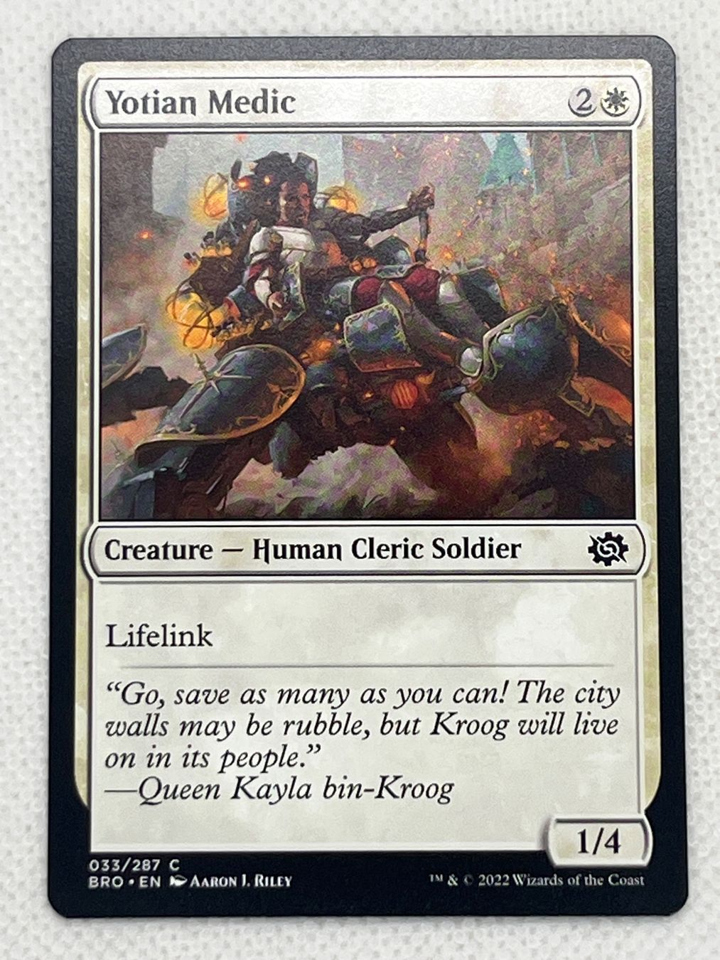 Magic The Gathering Carte collezionabili: MTG Yotian Medic BRO 033 Englisch Common – Usato da Hinterkappelen venduto da Kim1992