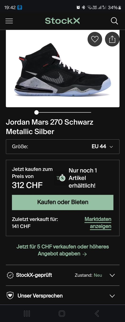 Jordan Scarpe da uomo: Jordan Mars 270 Gr. 44 – Usato da Winterthur venduto da SneakersLeo 3