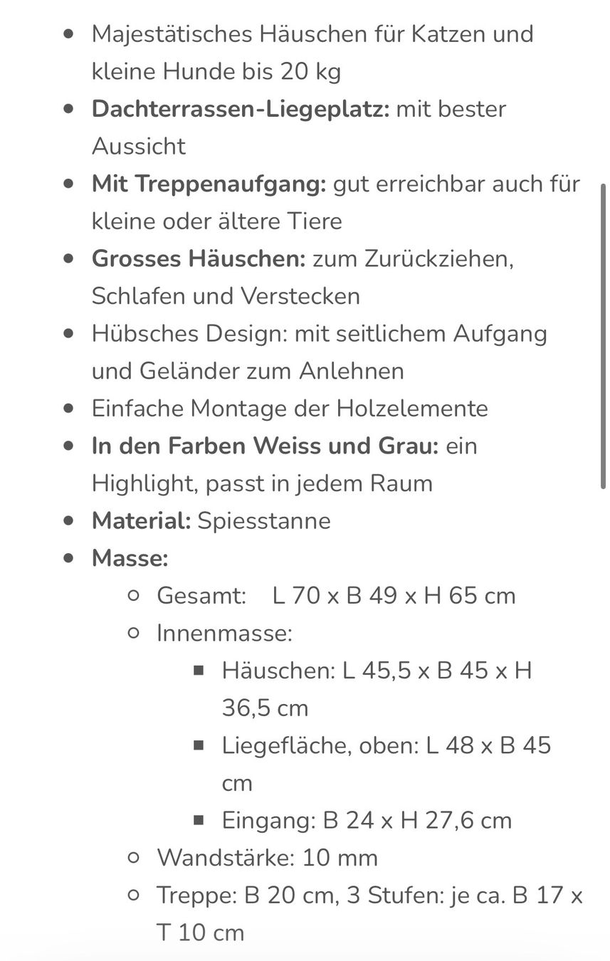 Cucce & Letti: Katzen oder Hunde Haus – Nuovo (secondo la descrizione) da Thun venduto da Jimmuli 2
