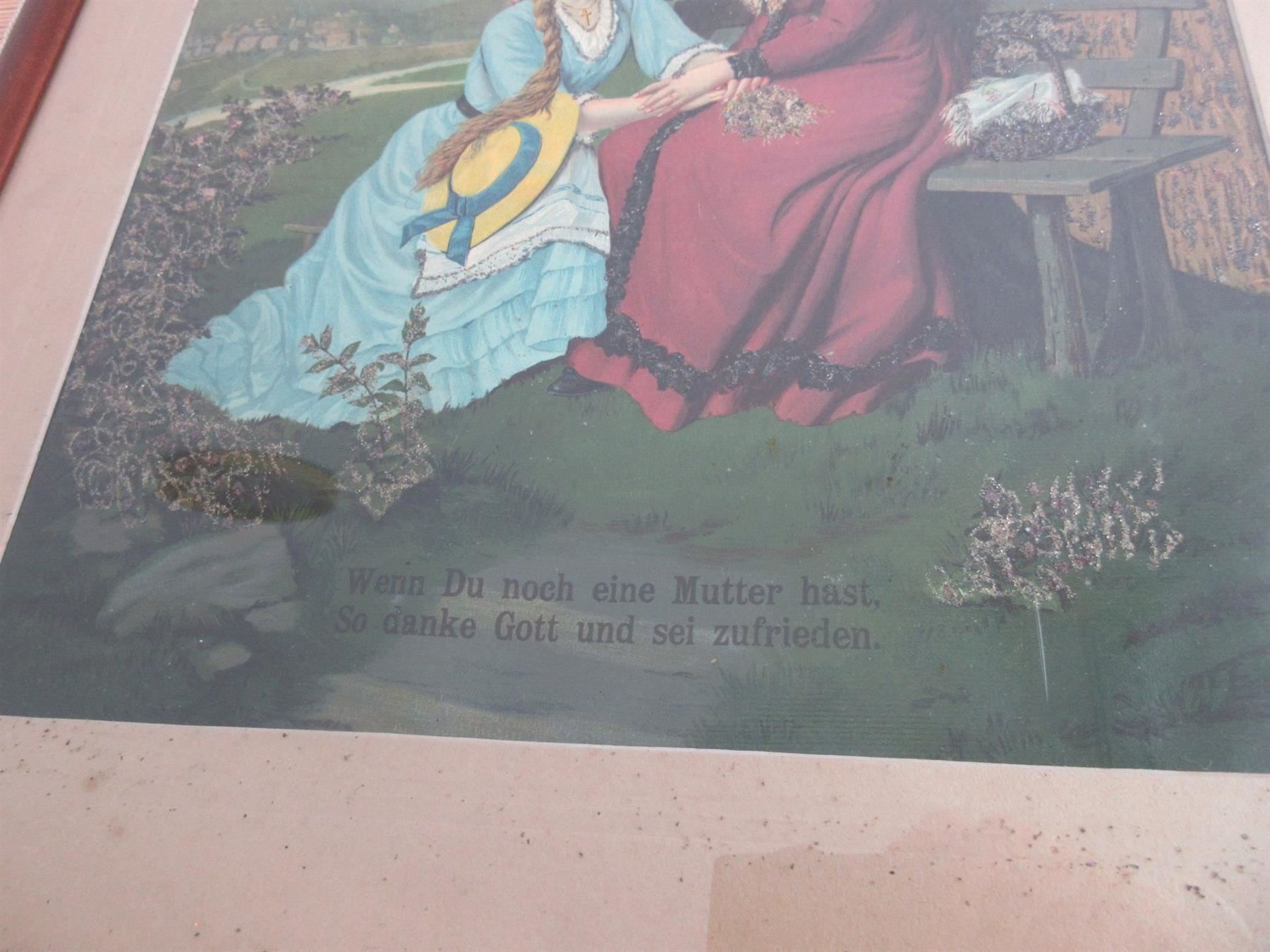 Foto & Immagini: Druck "Wenn du eine Mutter hast" um 1900 – Usato da Binningen venduto da mondoantico 4